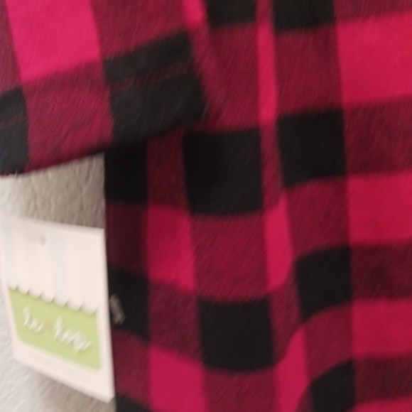 Le Top Little Girl Dress Toddler Size 4T Red Black Plaid Christmas Dress - Picture 5 of 5